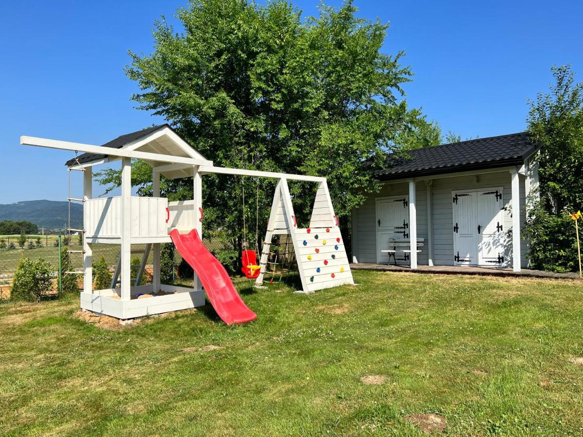 Babiogorska Perelka W Skandynawskim Stylu Z Sauna I Kominkiem Jordanow Exteriör bild